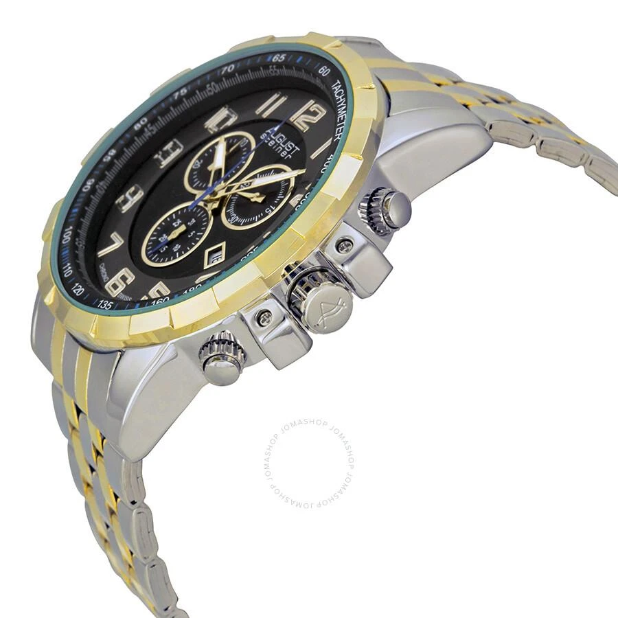 August Steiner Black Dial Two-tone Men
s Watch AS8118TTG 2