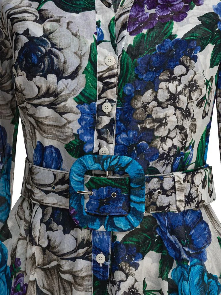 SAMANTHA SUNG Samantha Sung Aster Floral Shirt Dress 3