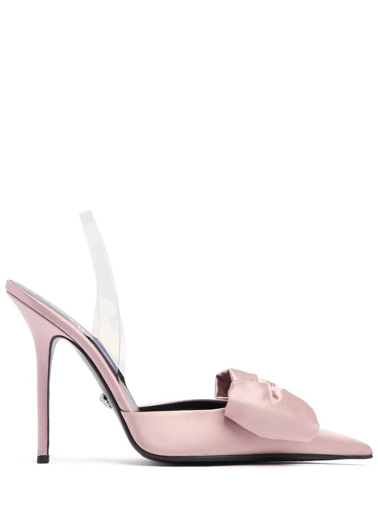 Versace 110mm Satin Slingback Heels 1