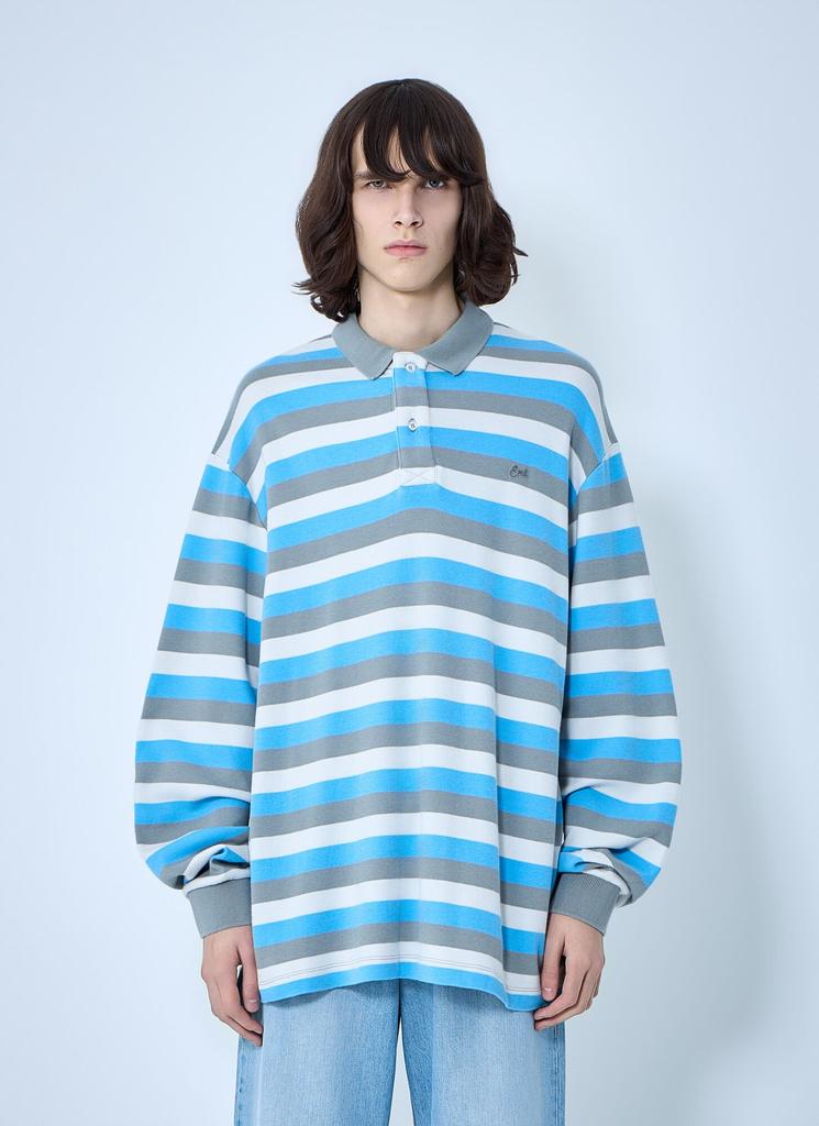 25ss ERL DOUBLE SLEEVE POLO T-SHIRT Sサイズ ERL Black Double Sleeve Polo ERL