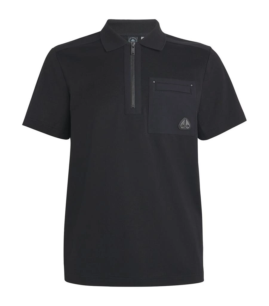 Moose Knuckles Cotton Dalon Chest Pocket Polo Shirt 1