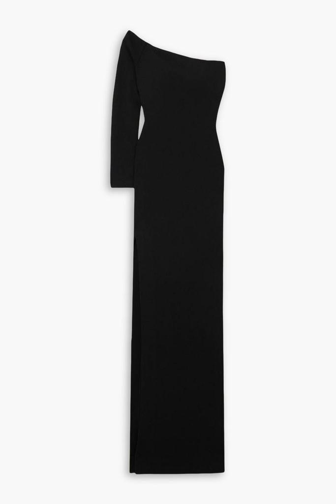 SOLACE LONDON The Palmer one-sleeve stretch-crepe maxi dress