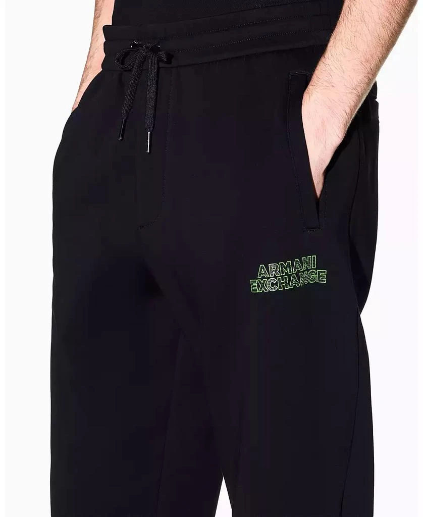 Armani Exchange Men
s Elevated Logo Fleece Jogger Pants 2
