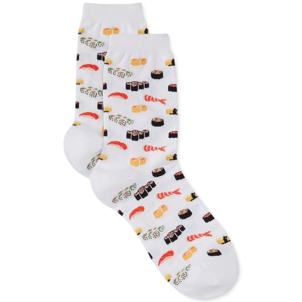 Hot Sox Women's Sushi Print Fashion Crew Socks