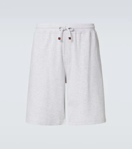 Brunello Cucinelli Cotton-blend jersey shorts 1