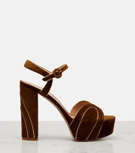 Gianvito Rossi 125 suede platform sandals 4