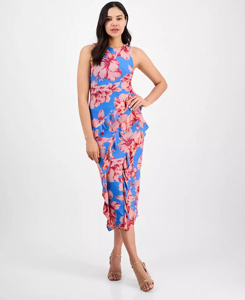 RACHEL Rachel Roy Women's Isca Ruffled Sleeveless Midi Dress