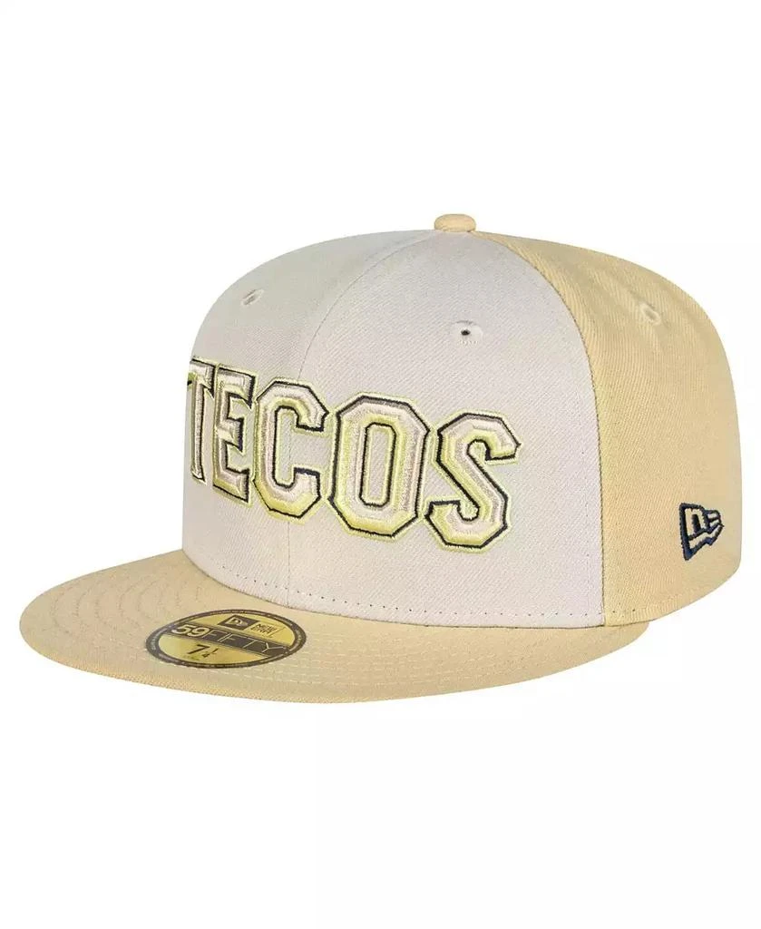 New Era Men's Khaki/Tan Tecolotes Laredos Mexico League On Field 59FIFTY Fitted Hat 1