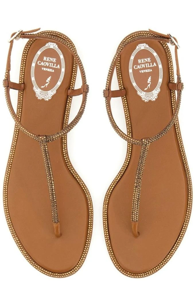 Rene Caovilla René Caovilla Diana Embellished Thong Sandals 5