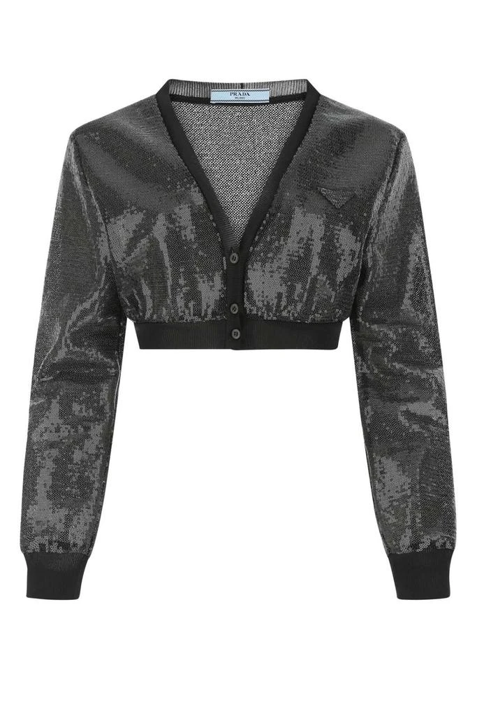 Prada Prada Sequins Embellished Crop Top 1