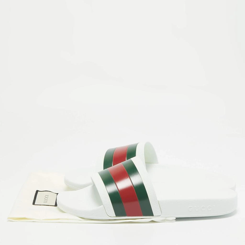 Gucci Gucci White Rubber Pursuit 72 Pool Slides Size 44 9