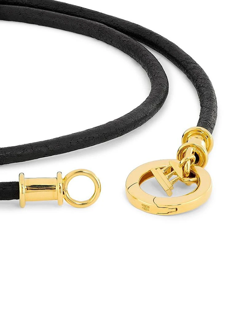 Temple St. Clair Florence86 18K Yellow Gold 
Leather Cord Necklace 4