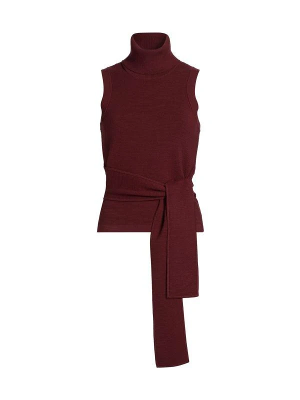 Alice by Temperley Celeste Rib-Knit Turtleneck Sweater Top 5