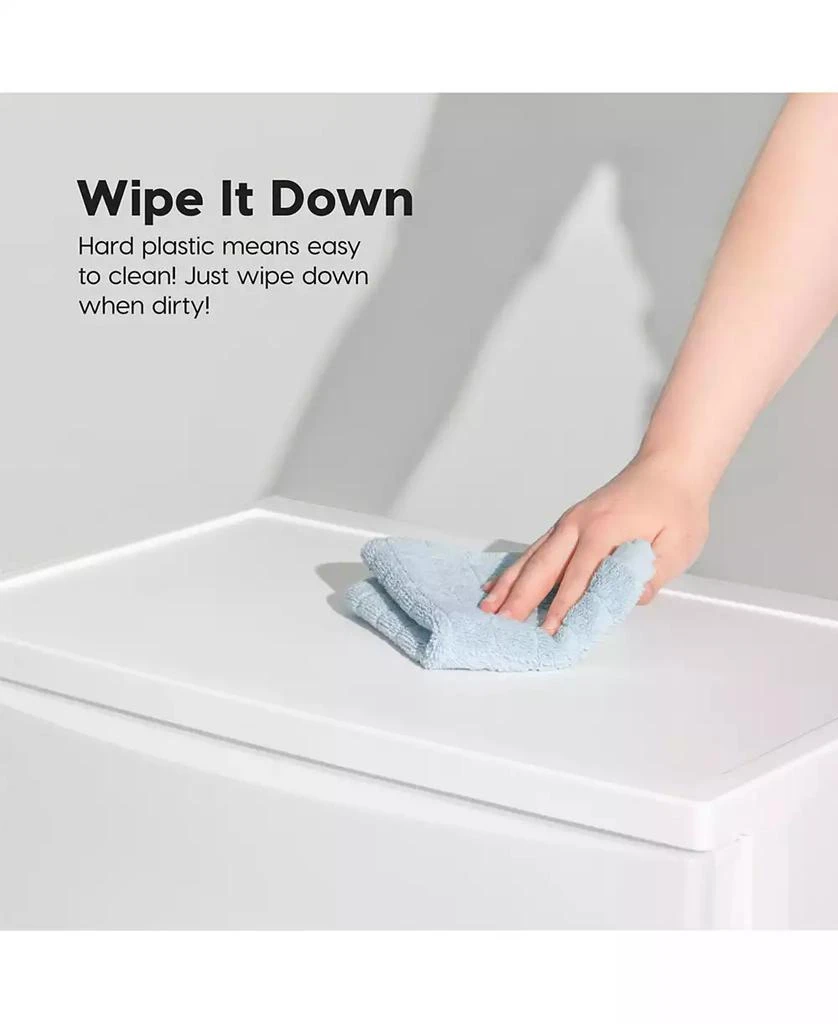 IRIS USA 4 Wide Drawer Storage, Organizer Unit for Bedroom, Closet, Living Room, Nursery, Dorm, White Frame with Matte White Front Panels, Set of 1 6