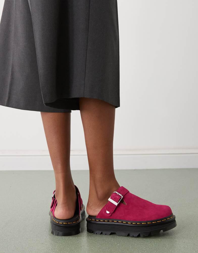 Dr Martens ZebZag mule in fuchsia pink – On Sale Now with Up to 11