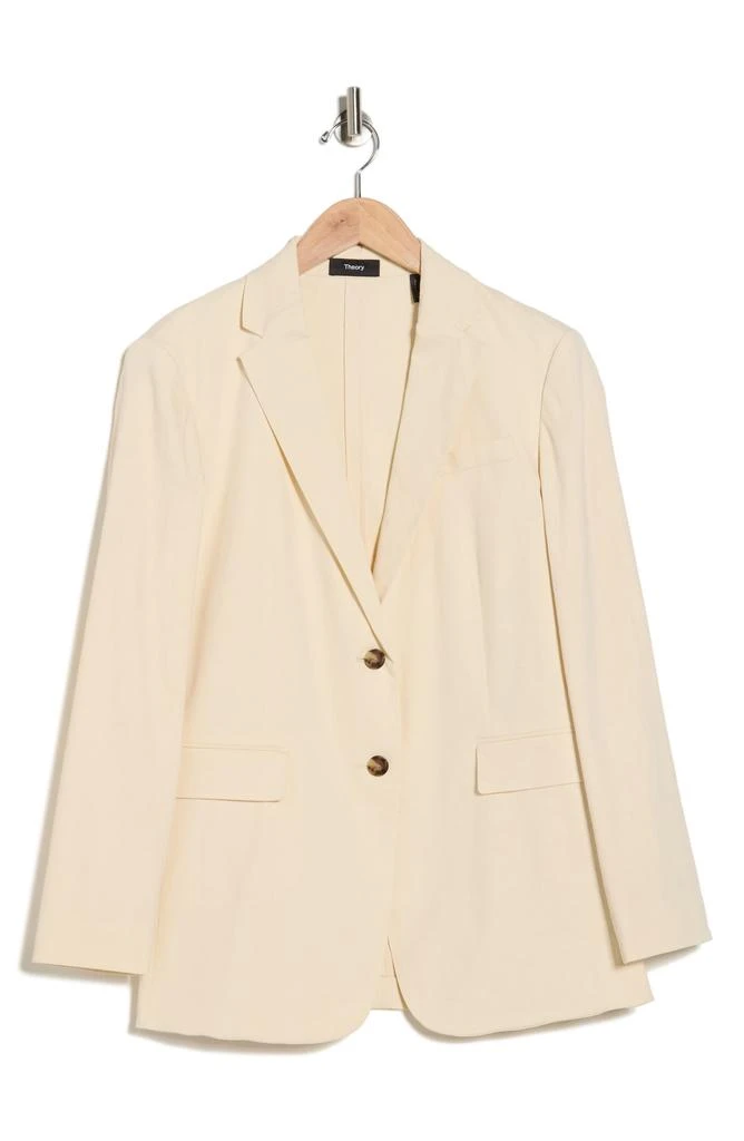 Theory Two Button Linen Blend Blazer 3