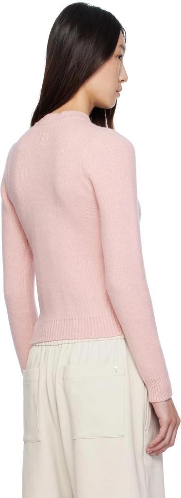 Magda Butrym Pink Classic Round-Neck Cardigan 3