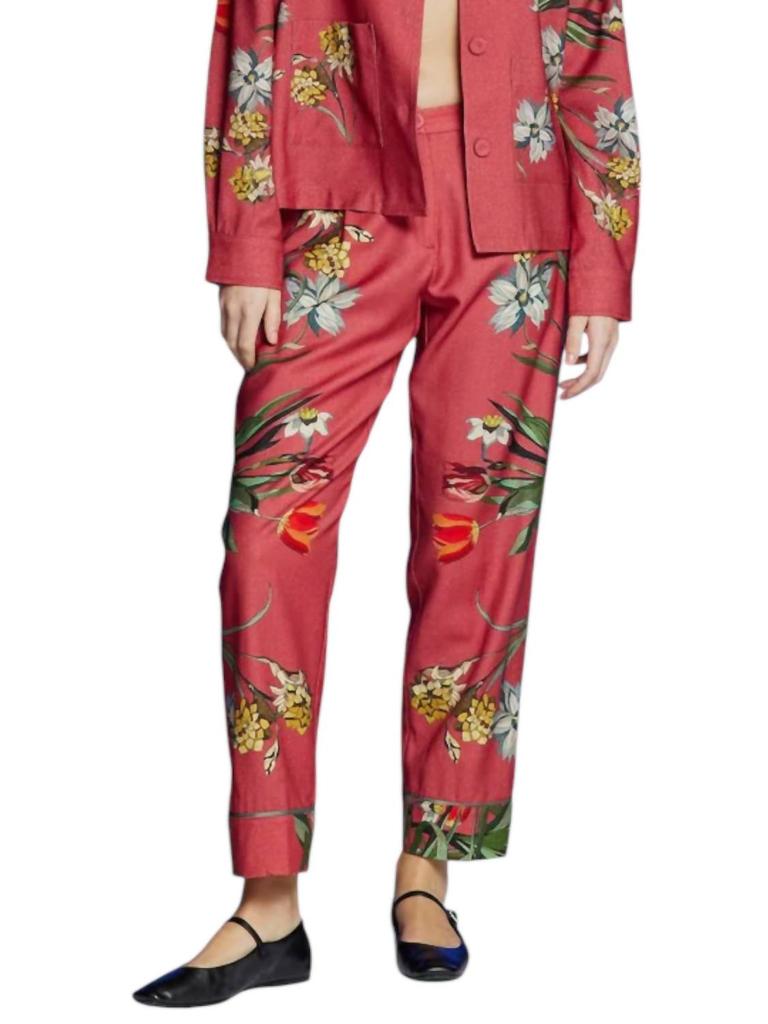 Franco Ferrari Beato Jogger In Rose Print