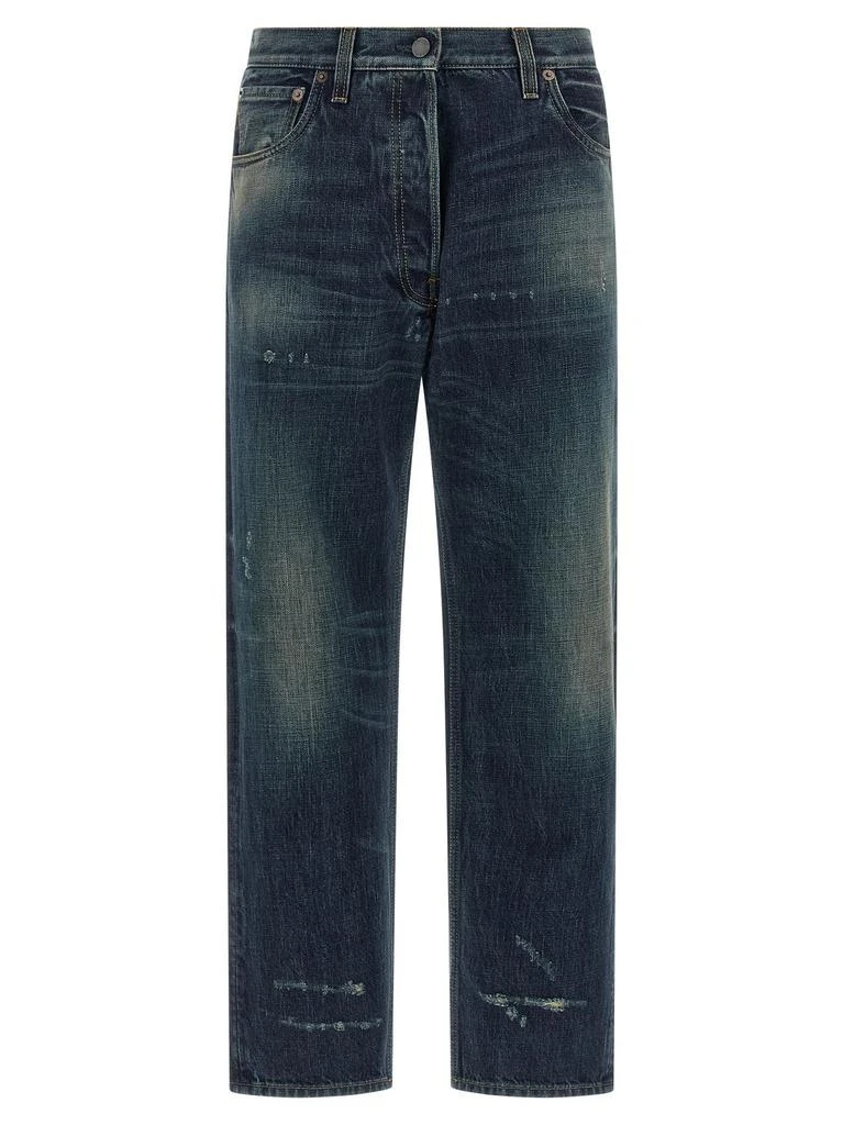 Prada Prada Distressed Straight-Leg Jeans 1
