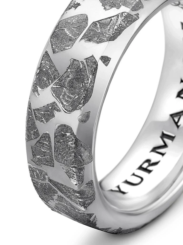 David Yurman Meteorite Band Ring in Sterling Silver, 8.5MM 5