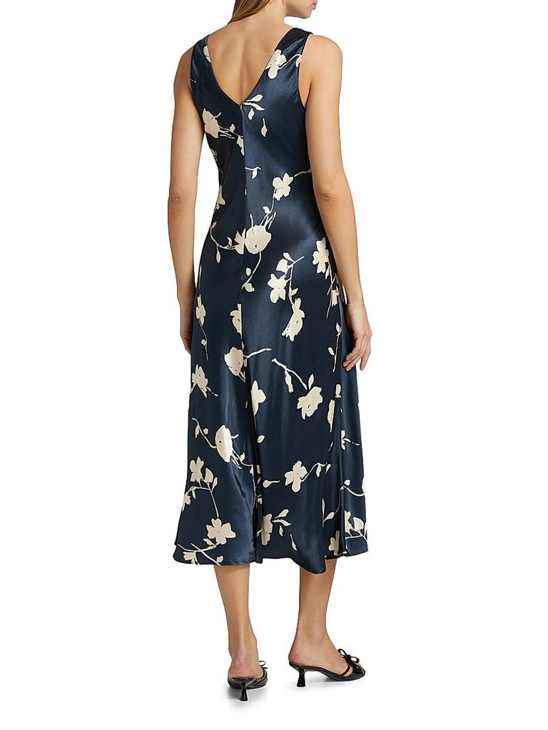 Rails Camellia Floral Satin Midi-Dress 5