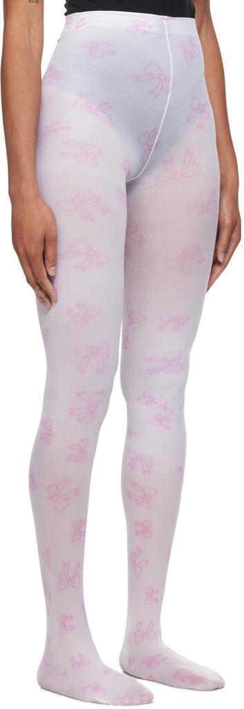 Ashley Williams Pink Bow Tights