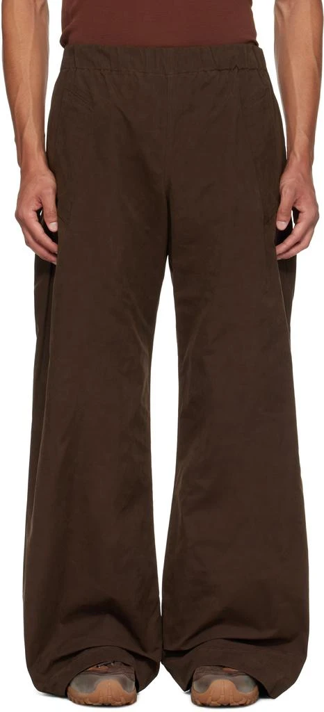 EGONLAB Brown Track Trousers 1