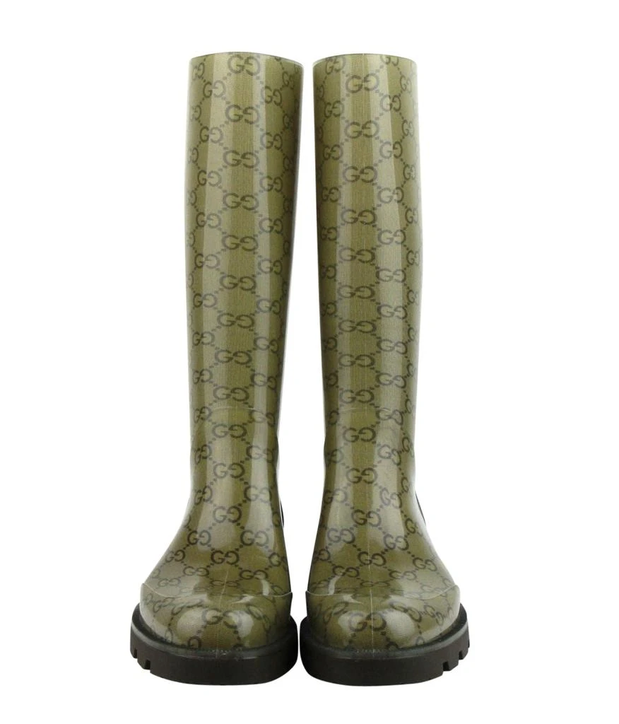 Gucci Women's ssima Pattern Rubber Rain Boots 3