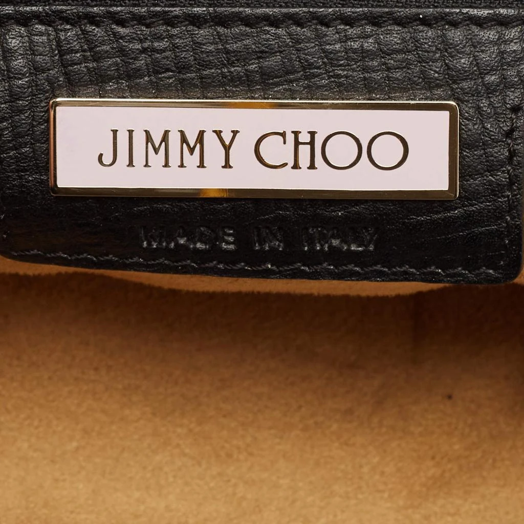 Jimmy Choo Jimmy Choo Black Textured Leather Blythe M Bag 12
