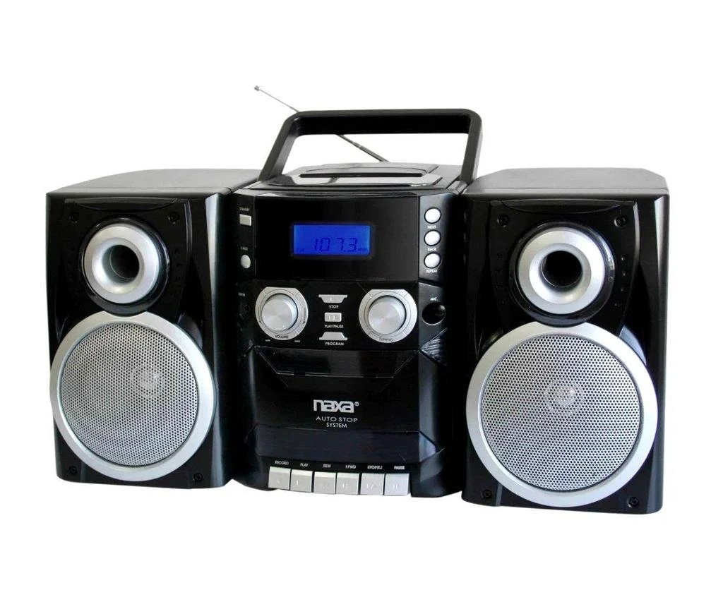 Portable CD Player with AM FM Stereo Radio Cassette Player and Recorder ...