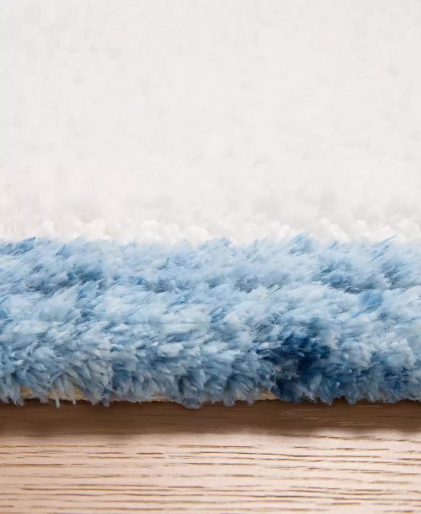 Loloi Park Blue Scallop Skid-Resistant Bath Rug