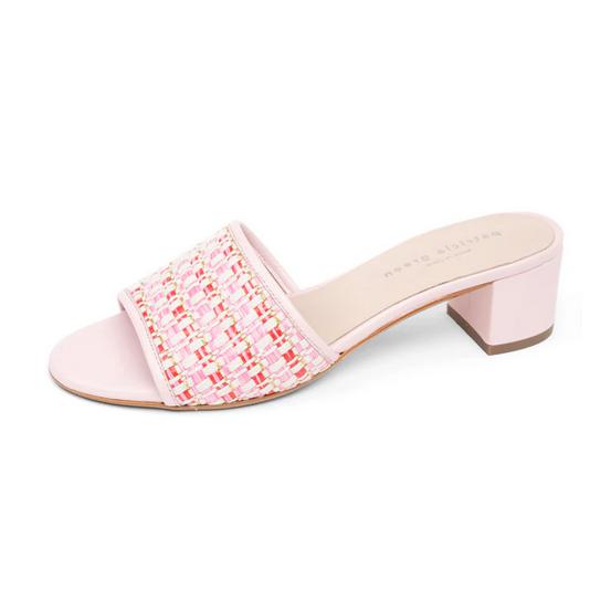 Patricia Green Harper Raffia Block Heel Sandal