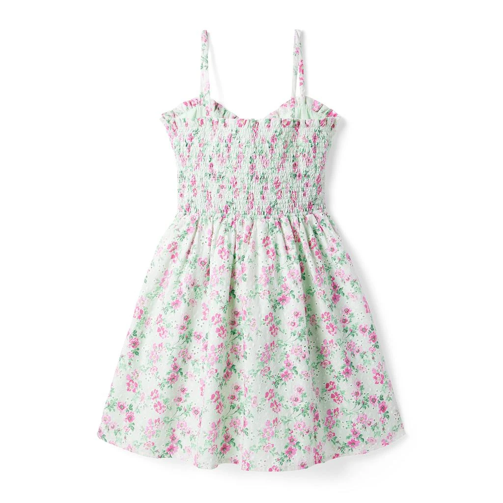 Janie and Jack Mint Floral Dress (Big Kids) 2