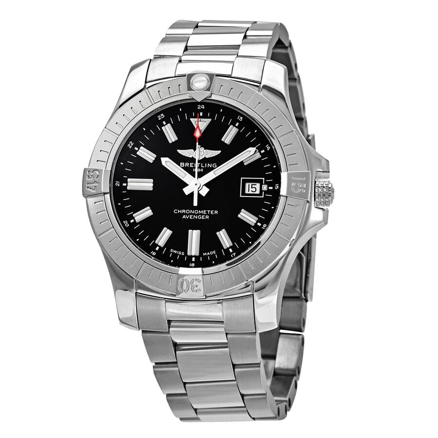 BREITLING Avenger 43 Automatic Black Dial Men
s Watch A17318101B1A1