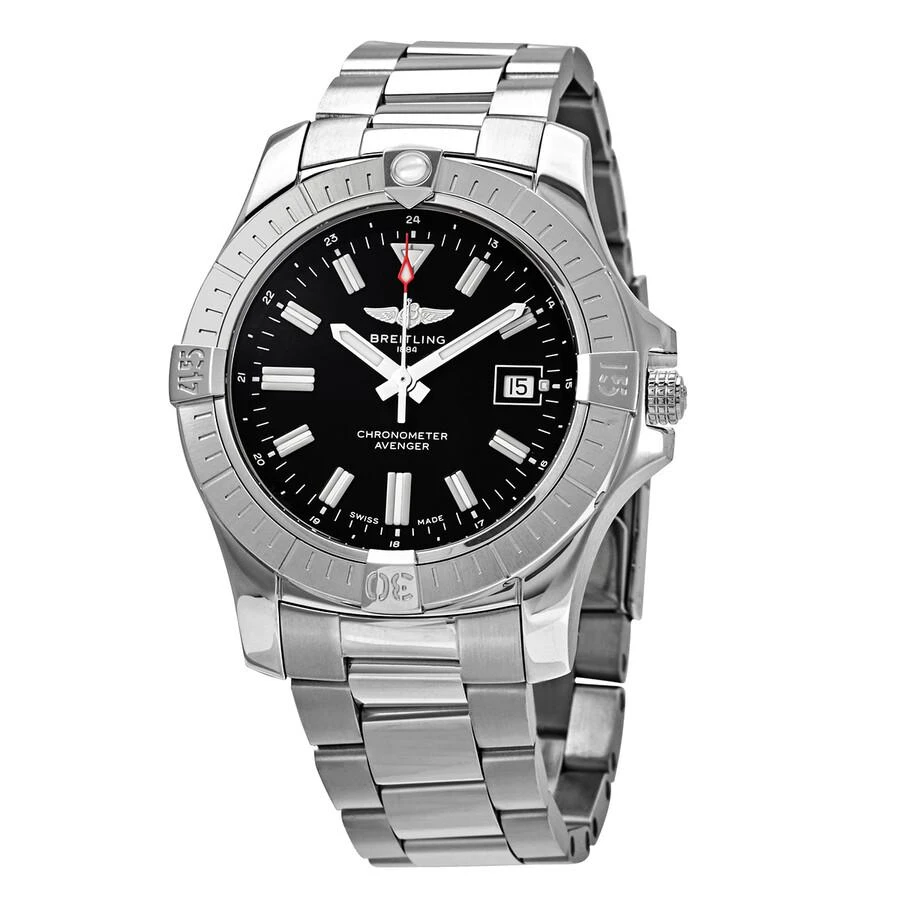 BREITLING Avenger 43 Automatic Black Dial Men
s Watch A17318101B1A1 1