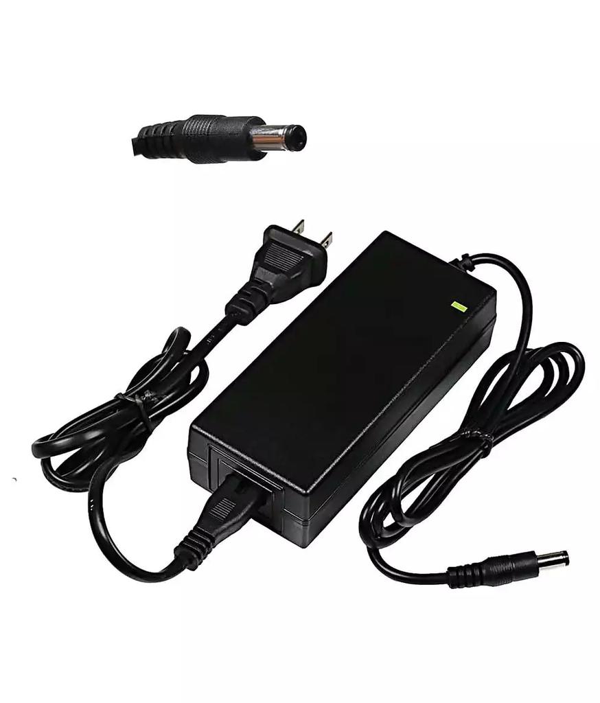 Urbanmax 42V 2A DC Power Adapter for 36V Electric Bike Lithium Battery, 5.5mm/2.1mm/2.5mm Connector