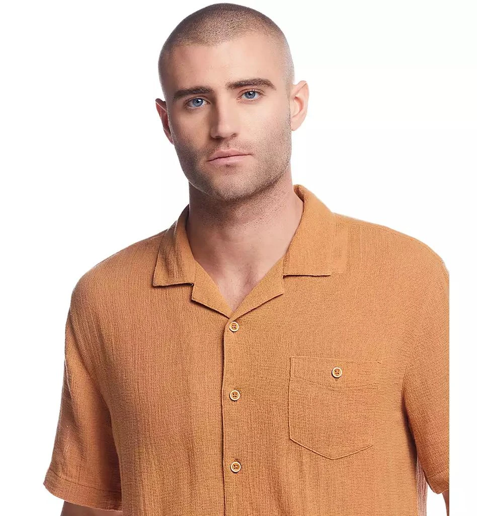 Weatherproof Vintage Men's Airtex Regular-Fit Textured Button-Down Camp Shirt 3