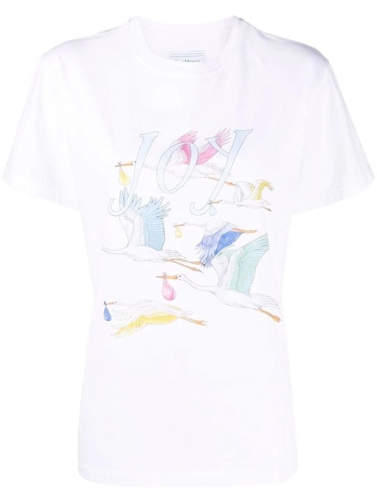 NA Ping Pong Club graphic print white T-shirt