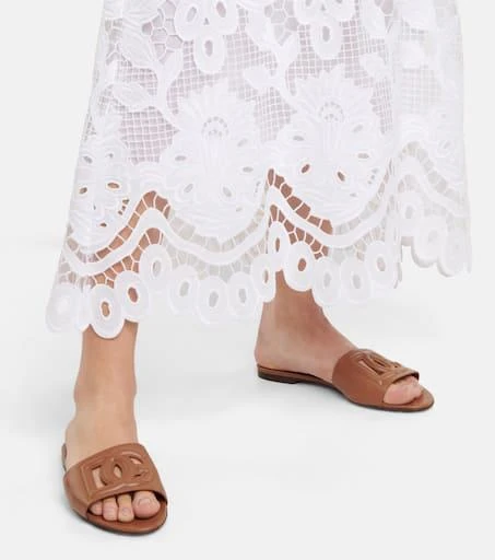 Dolce
Gabbana DG leather slides 4