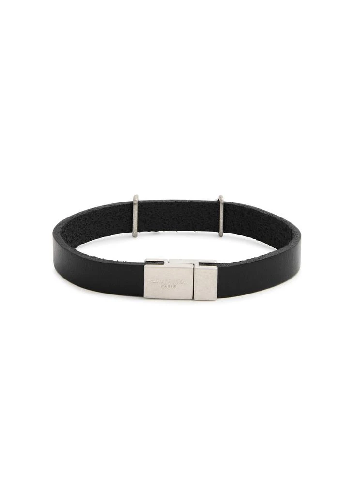 Yves Saint Laurent Logo leather bracelet 3