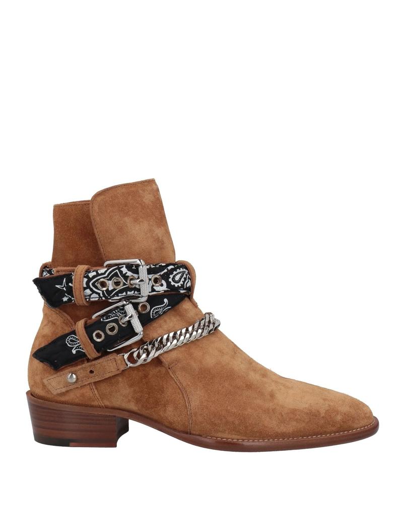 Amiri Chain Embellished Suede Jodhpur Boots Bandana Buckle