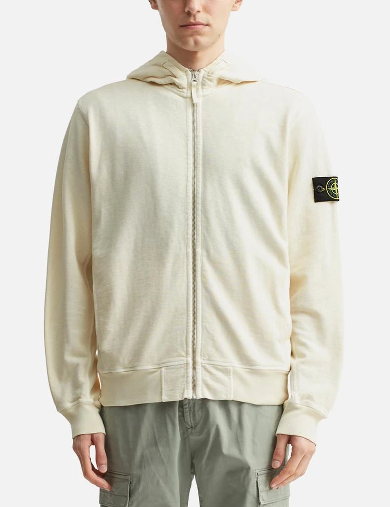 Stone Island Garment-Dyed Zip-Up Hoodie 3