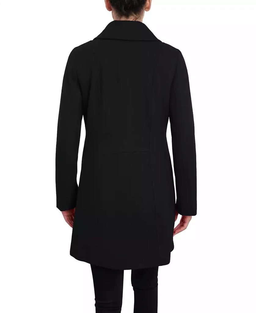 London Fog Women's Single-Breasted Peacoat & Scarf 2