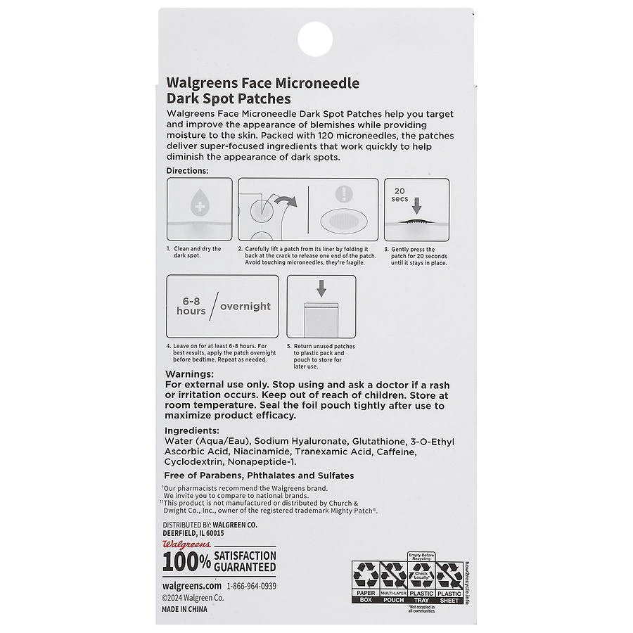 Walgreens Face Microneedle Dark Spot Patches 3