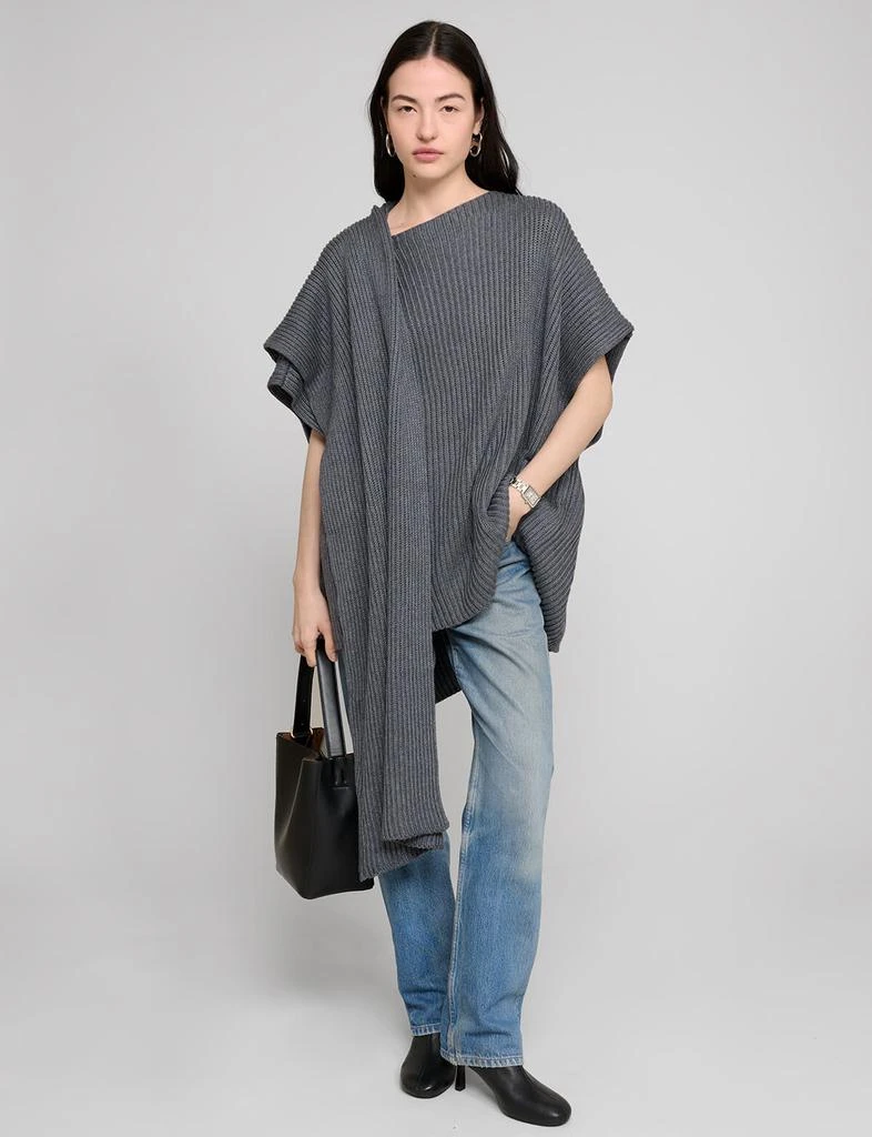 Pixie Market Grey Knit Cape Top 1