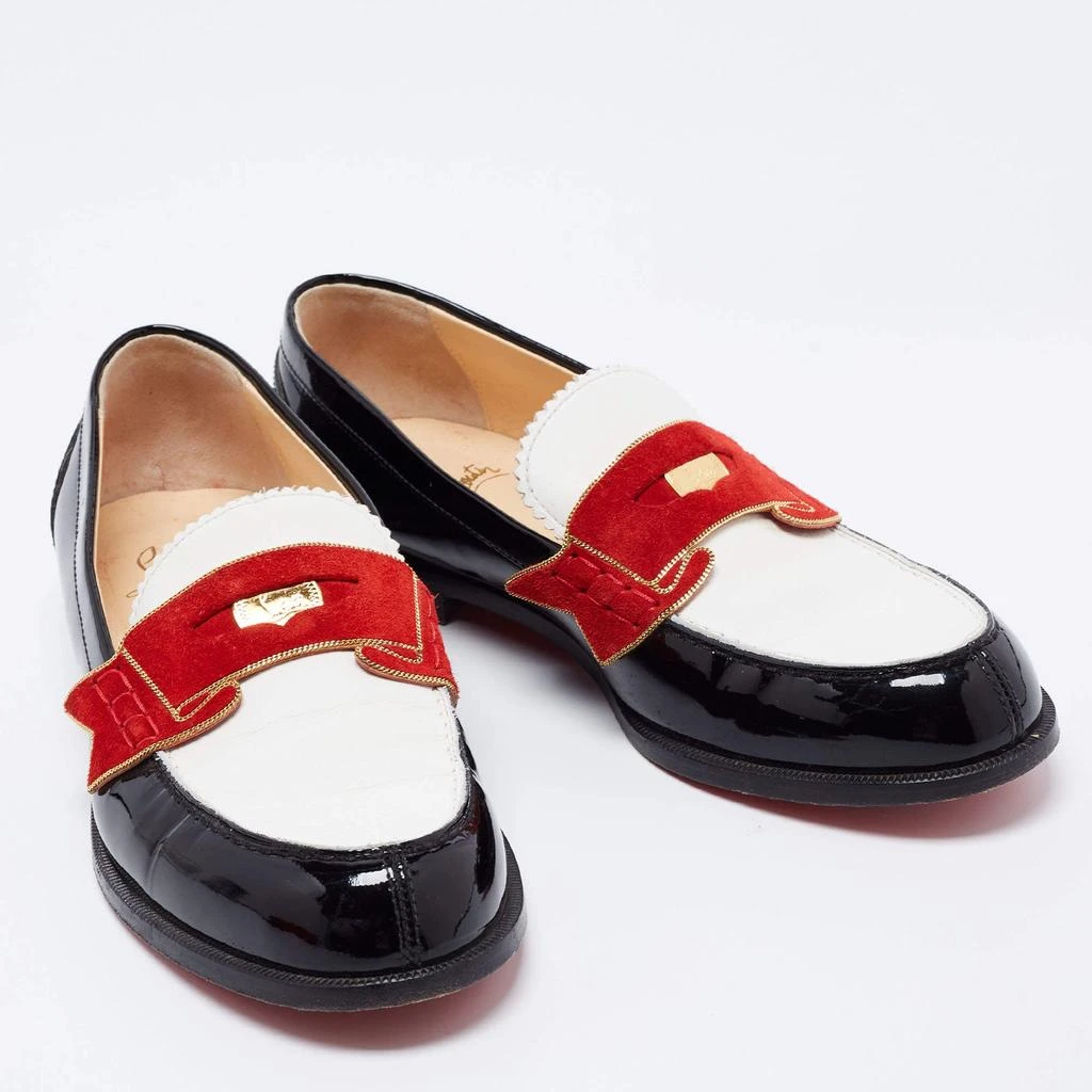 Christian Louboutin Christian Louboutin Multicolor Patent Leather Monono Flat Loafers Size 36.5 4