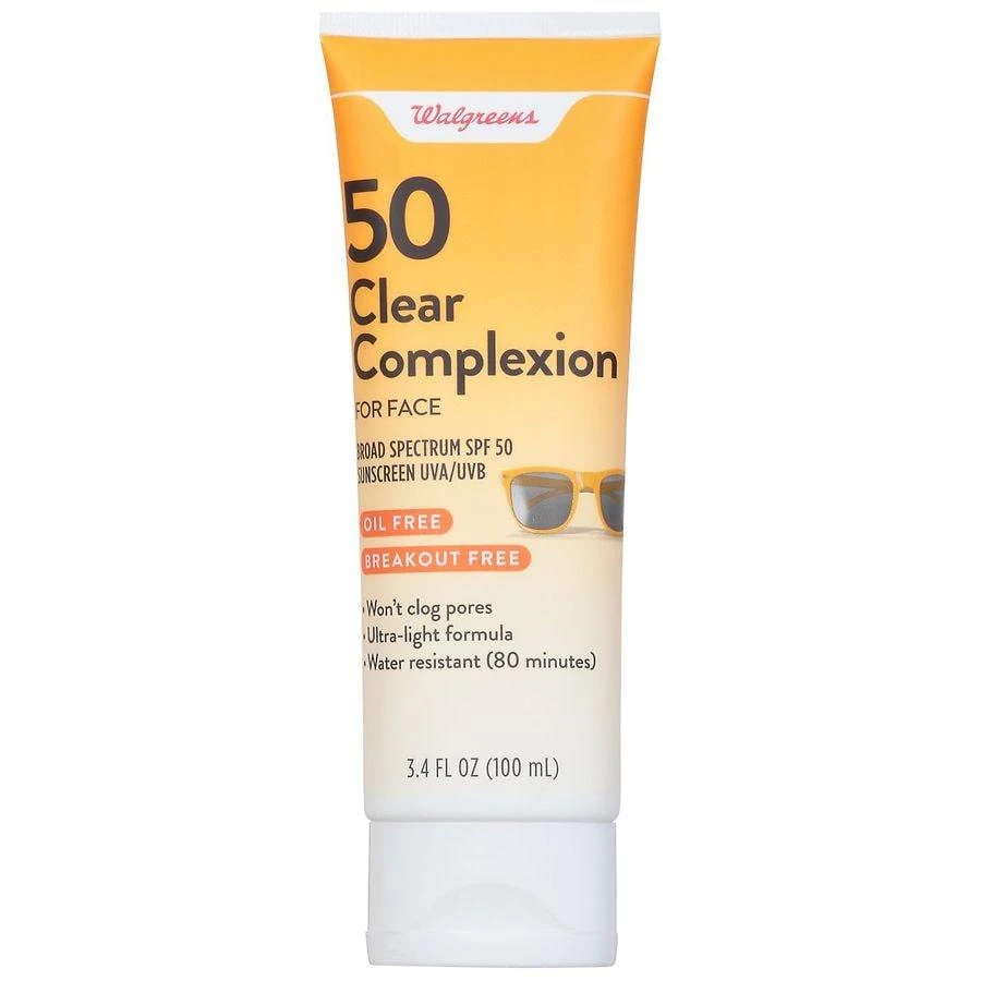 Walgreens Clear Complexion Sunscreen SPF 50 1