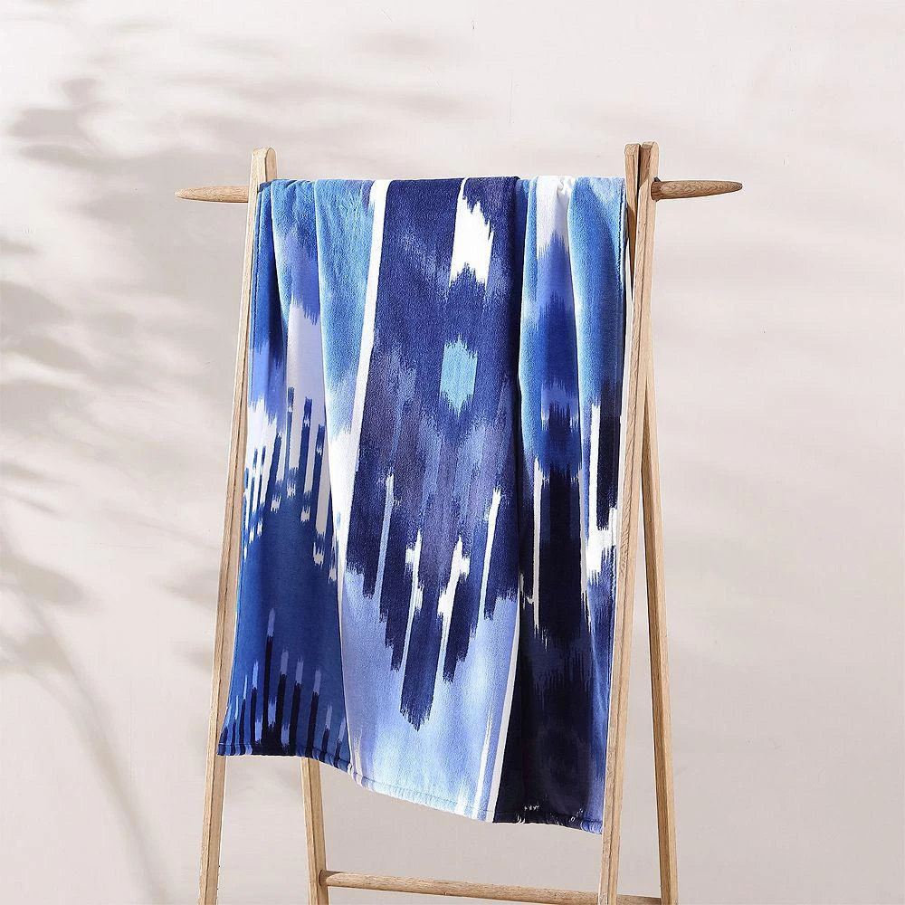 John Robshaw Malda Beach Towel Indigo 1