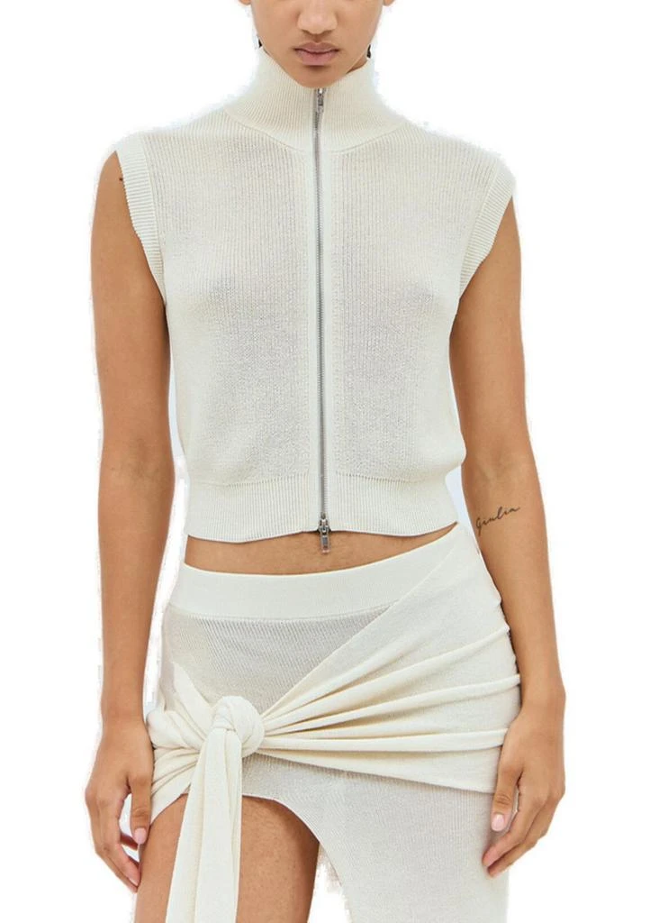 Aya Muse Aya Muse Orcus Zip-Up Knitted Vest 1