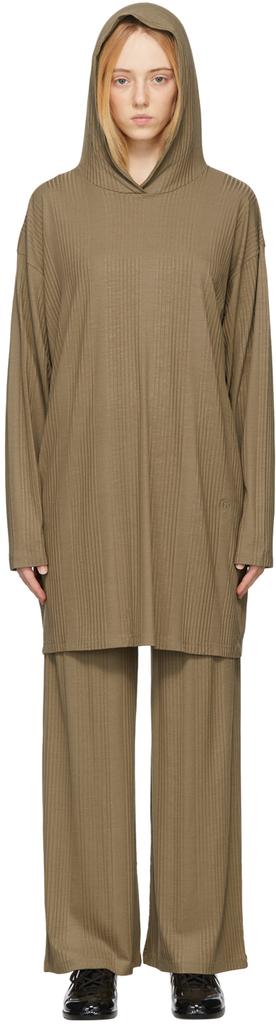 MM6 Maison Margiela Khaki Jersey Dress